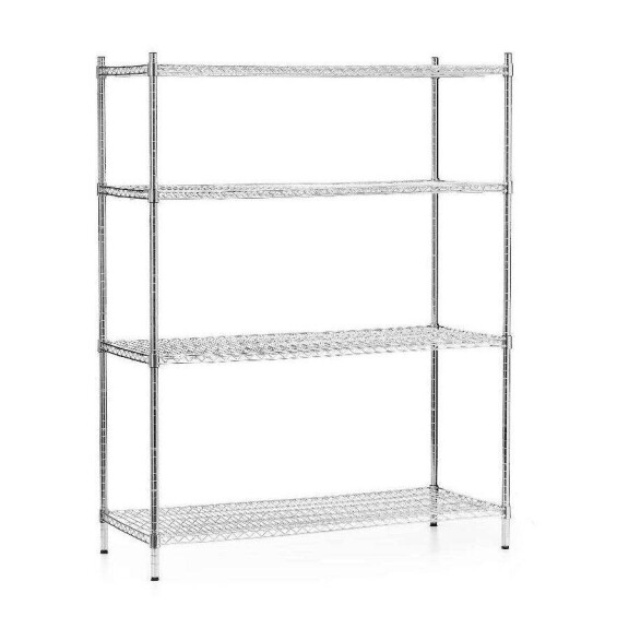 Raft de depozitare din oțel cromat 122x61x180 cm pliabil | FORGAST FG15138