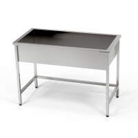 Bazin de înot cu 1 cameră din oțel inoxidabil (adâncime. 40 cm) 100x60x85 cm | FORGAST