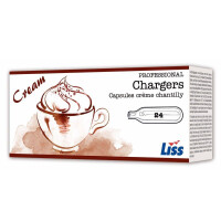 Cartușe pentru sifon pentru frișcă (24 buc.) | LISS 8g N2Ox24