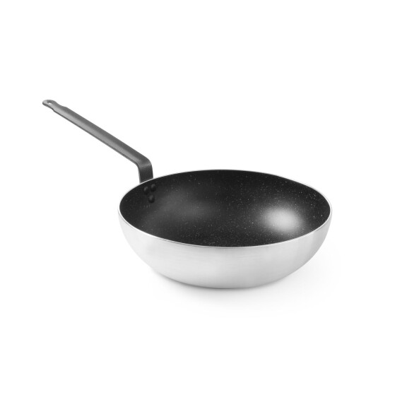 Tigaie din aluminiu cu acoperire antiaderentă dia. 32 cm WOK | HENDI 627747