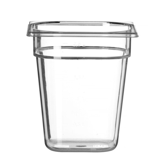 GN 1/6-lea container. 20 cm policarbonat | HENDI 861707