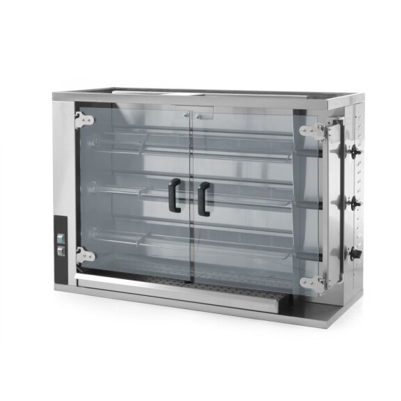 HENDI 226070 Rotisor de pui pe gaz pentru 12-15 tacâmuri