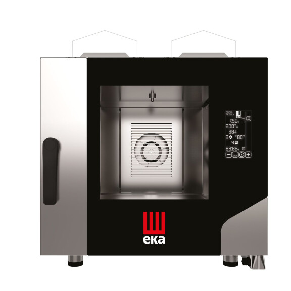 Aparat de gătit combinat pe gaz Millenial Black Mask Gastro 5xGN 1/1 | TECNOEKA MKF511GBM