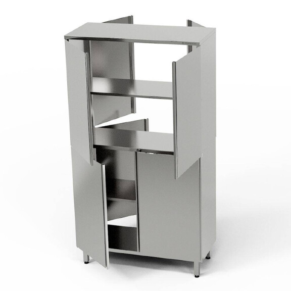 Dulap de trecere din oțel inoxidabil 90x60x200 cm | FORGAST