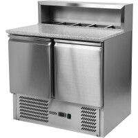 Masă frigorifică cu 2 uși pentru pizza cu extensie | YATO YG-05275