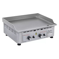 Placă de grătar cu gaz cu 2 zone cu placă de oțel | ROLLER GRILL PSI 600 G
