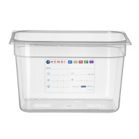 GN 1/2" container. 20 cm în polipropilenă HACCP | HENDI 880159