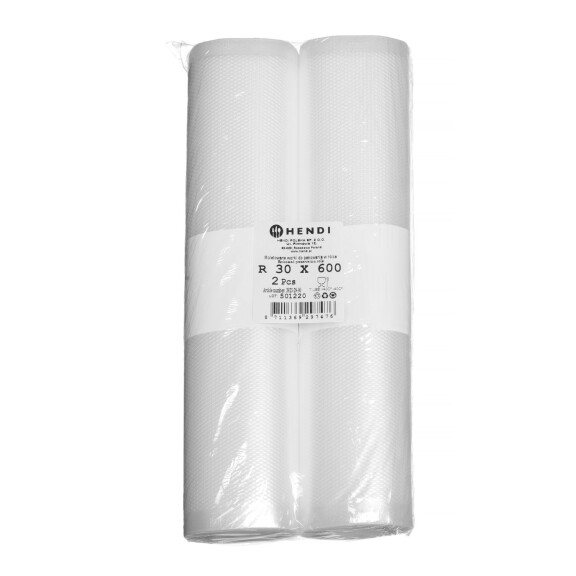 Pungi de ambalaj Moleskin - set de 2 role | HENDI 297476