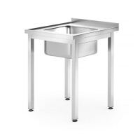 Masă cu chiuvetă cu 1 vas HENDI 812877