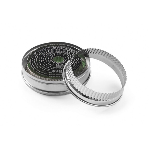 Forma de tăiere rotundă canelată - set de 14 piese | HENDI 674413