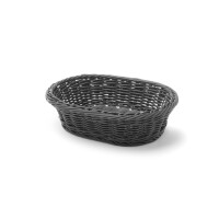 Coș de pâine oval, negru HENDI 426623
