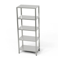 Raft din oțel inoxidabil cu 5 rafturi 60x40x180 cm | FORGAST