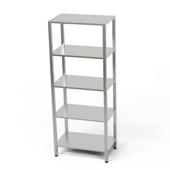 Raft din oțel inoxidabil cu 5 rafturi 60x40x180 cm | FORGAST