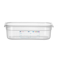 GN Recipient de 1/3 de gabarit. 10 cm în polipropilenă HACCP | HENDI 880272
