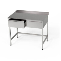 Masă de lucru din oțel inoxidabil cu sertare 90x70x85 cm | FORGAST