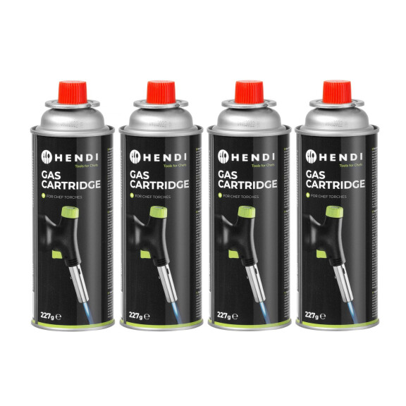 Cartuș de gaz pentru arzătorul pentru creme brulee - 4 buc. | HENDI 199039