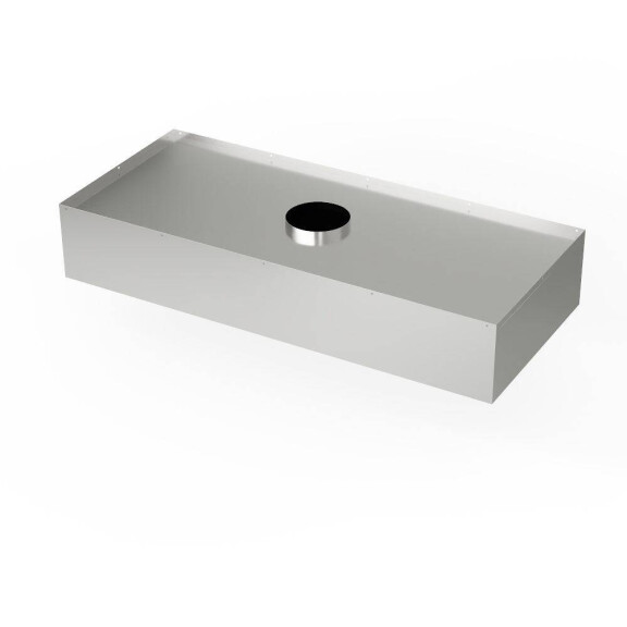 Hota centrală din oțel inoxidabil 400x180 cm | FORGAST