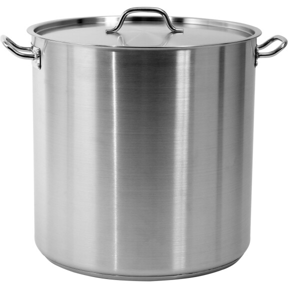 Oală înaltă din oțel inoxidabil - capacitate. 71.6l cu capac | YATO YG-00009