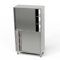 Dulap de trecere din oțel inoxidabil divizat 110x70x200 cm | FORGAST