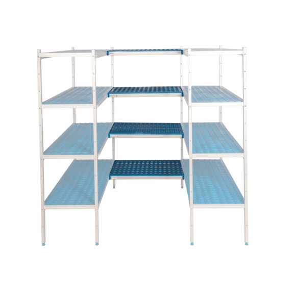 Raft de conectare 4 rafturi adânci. 50 cm 1PD-54+4P-125+4P-135+16UM | ALUSHELF 50498