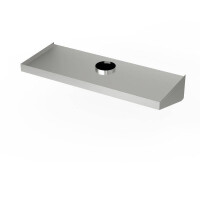 Hota oblică inox montată pe perete 220x80 cm | FORGAST