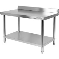 Masă de lucru din oțel inoxidabil cu raft 150x70x85 cm | YATO YG-09034
