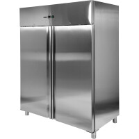 Dulap frigorific cu 2 uși din oțel inoxidabil 1300l | YATO YG-05210