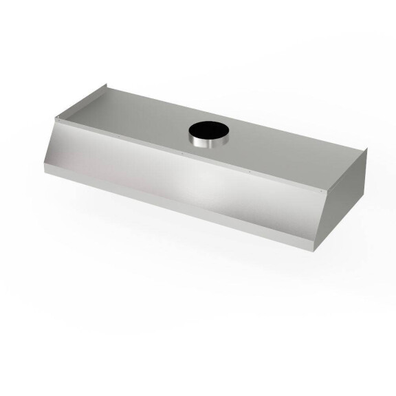 Hota trapezoidală din oțel inoxidabil montată pe perete 250x90 cm | FORGAST