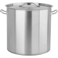 Oală înaltă din oțel inoxidabil - capacitate. 71l cu capac | YATO YG-00019