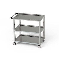 Cărucior cu 3 rafturi din oțel inoxidabil 110x40x85 cm | FORGAST
