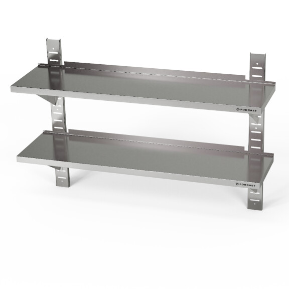 Raft de perete dublu reglabil 170x30x100 cm | FORGAST