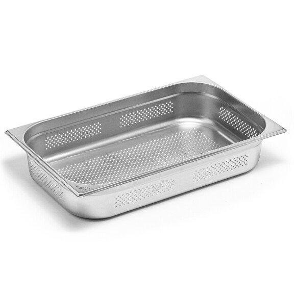 GN container 1/1 adâncime. 10 cm oțel inoxidabil perforat | FORGAST FG04710