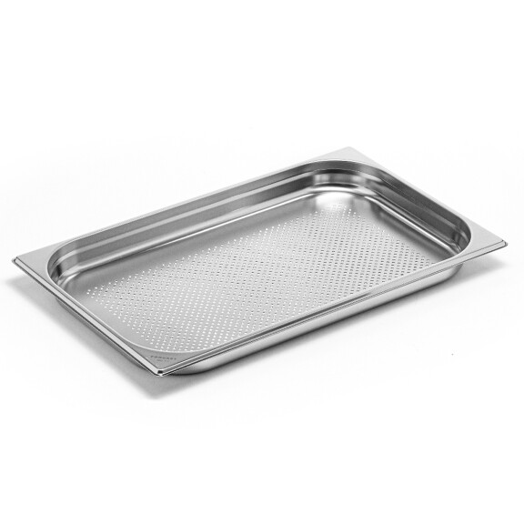 GN container 1/1 adâncime. 4 cm oțel inoxidabil perforat | FORGAST FG04704