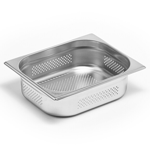GN 1/2" container. 10 cm oțel inoxidabil perforat | FORGAST FG04721