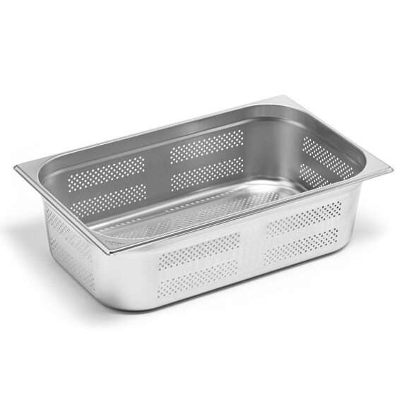 GN container 1/1 adâncime. 15 cm oțel inoxidabil perforat | FORGAST FG04715