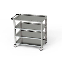Cărucior cu 4 rafturi din oțel inoxidabil 110x40x85 cm | FORGAST
