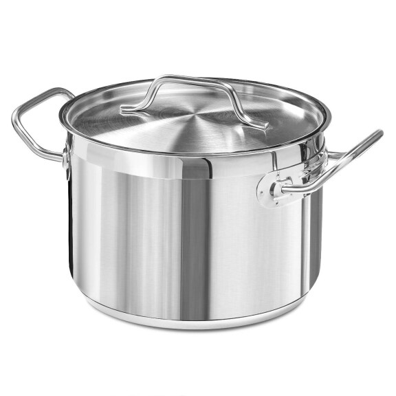 Oală medie din oțel inoxidabil cu capac, 4,4 l, diametru 20 cm | FORGAST FG02832