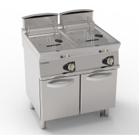 Frigider pe gaz dublu 2 x 13 l 24 kW cu bază închisă și zonă rece | TECNOINOX 713133