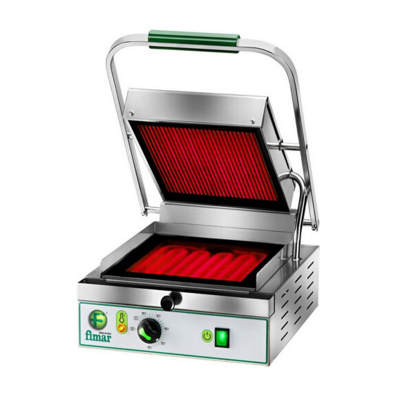 Grătar cu contact unic cu plăci ceramice, cu nervuri netede | FIMAR PV27LR