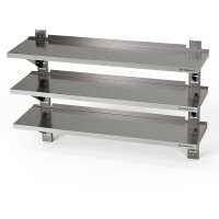 Raft de perete triplu reglabil 140x40x100 cm | FORGAST FG05070/1400/400/1000