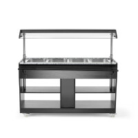 Afișaj, bufet de încălzire 4x GN 1/1 | HENDI 274064