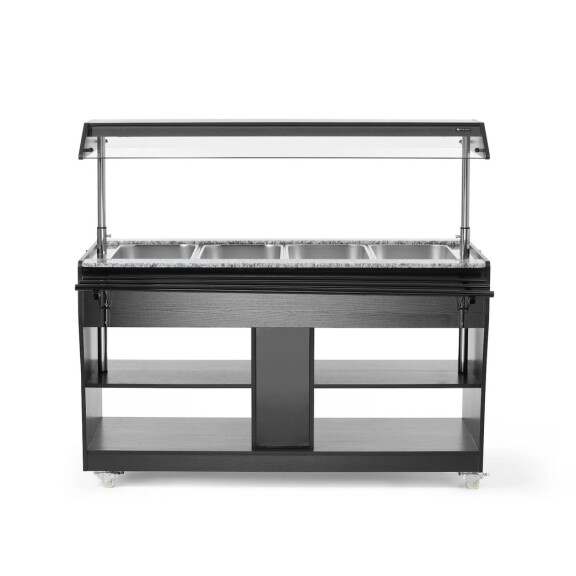 Afișaj, bufet de încălzire 4x GN 1/1 | HENDI 274064