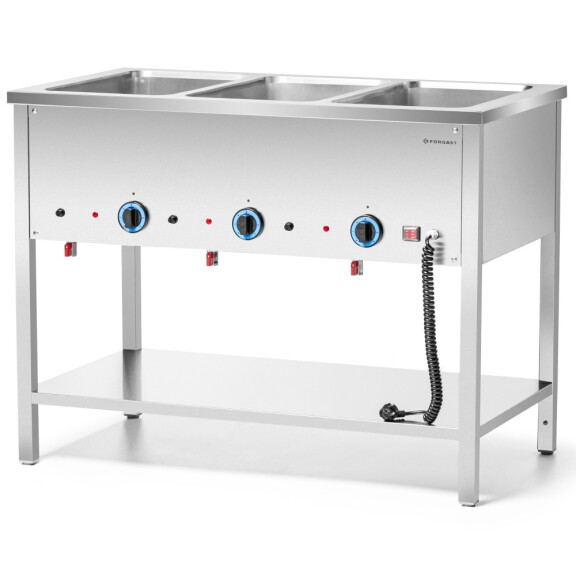Baie-marie electrică cu 3 camere 3xGN1/1 FORGAST FG09463