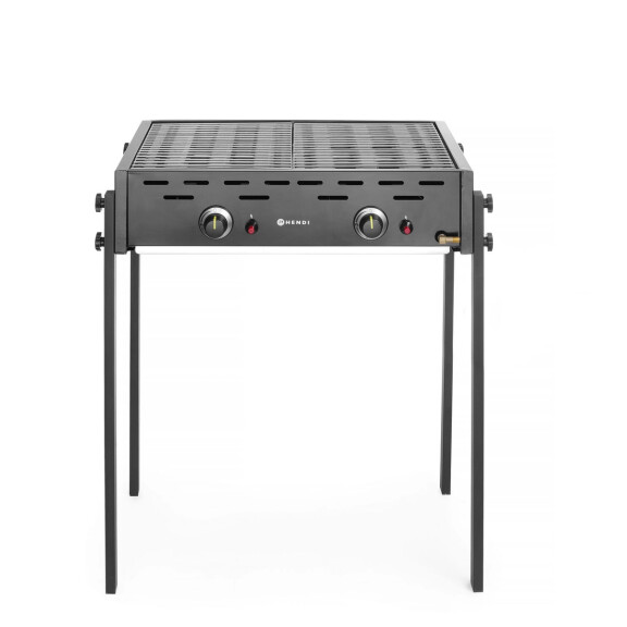 Grătar pe gaz Roast-Master Pro Black 11.6 kW, 790x560x(H)900mm | HENDI 148822