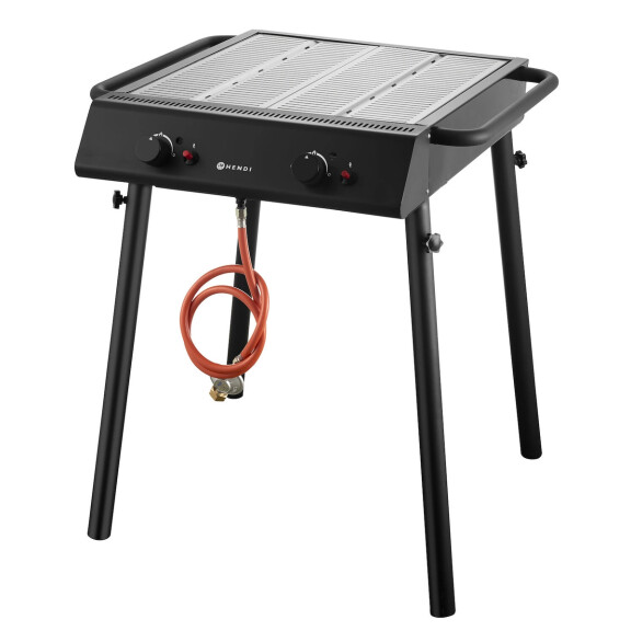 Xantos Negru 9.5kW grill pe gaz, 770x710x(H)870mm | HENDI 148631