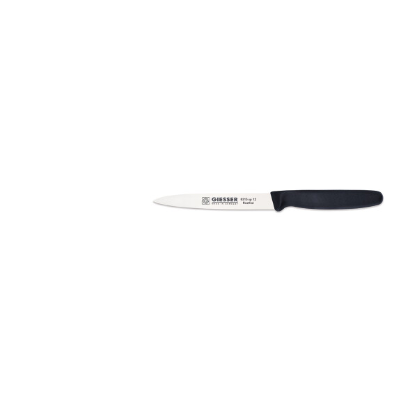 Cuțit de decojit - 12 cm, negru | GIESSER MESSER 8315 sp 12