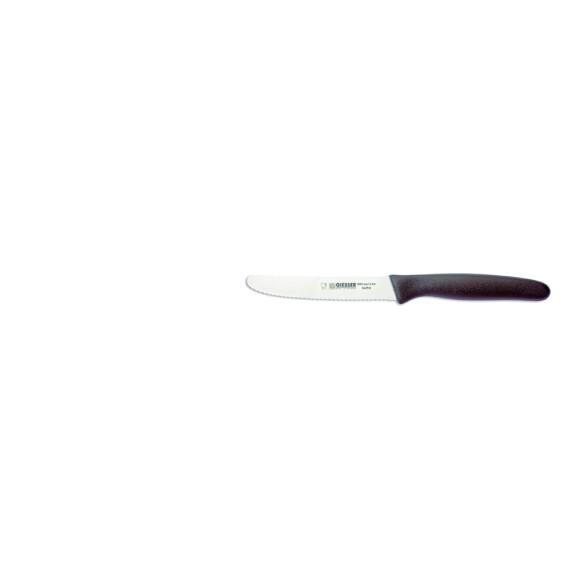 Cuțit universal cu margine ondulată - 11 cm, gri închis | GIESSER MESSER 8365 wsp 11 mm