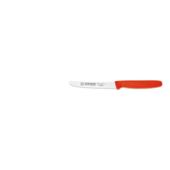 Cuțit universal cu margine ondulată - 11 cm, roșu | GIESSER MESSER 8365 wsp 11 r