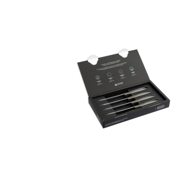 Set cuțite - 11 cm, 4 piese | GIESSER MESSER 8365 wsp 11-4 ub