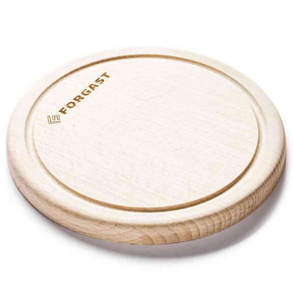 Placă rotundă din lemn cu canelură 20 cm | FORGAST FG12646